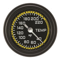 Classic Instruments Autocross Yellow 2-1/8" Stock Eliminator Temp Gauge - AX129YBLF