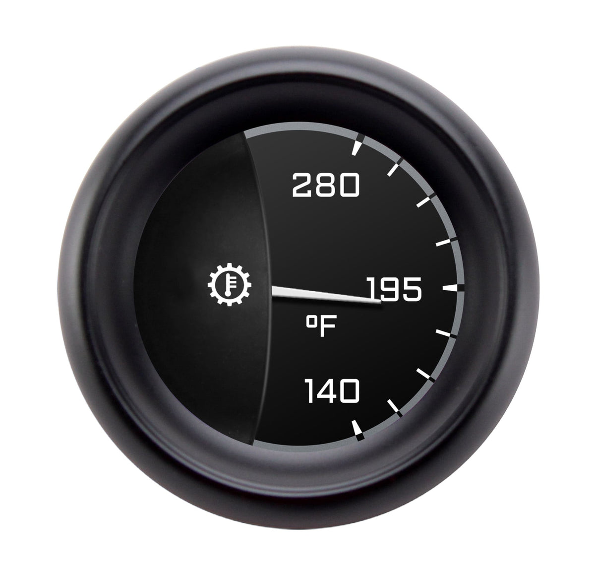 Classic Instruments Autocross Gray 2-1/8" Transmission Temperature Gauge - AX27GBPF