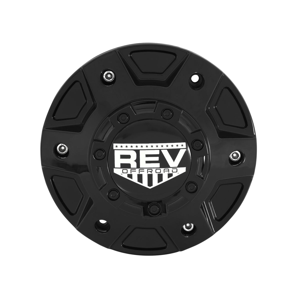 REV Wheels 895 Cap Gloss Black - 6-Lug - C10895B-6