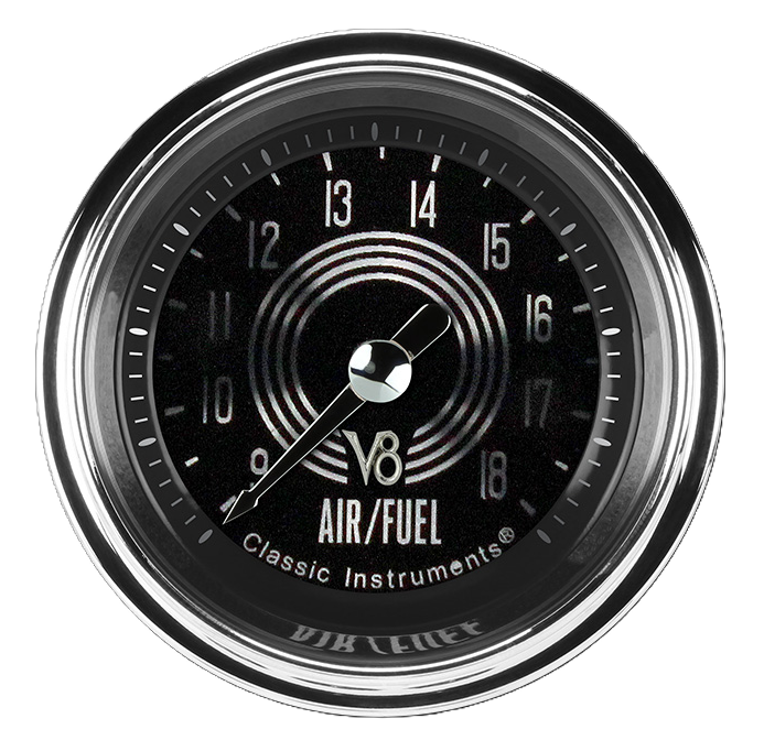 Classic Instruments V8 Speedster 2-1/8" Air Fuel Ratio Gauge - V8SR194SLC