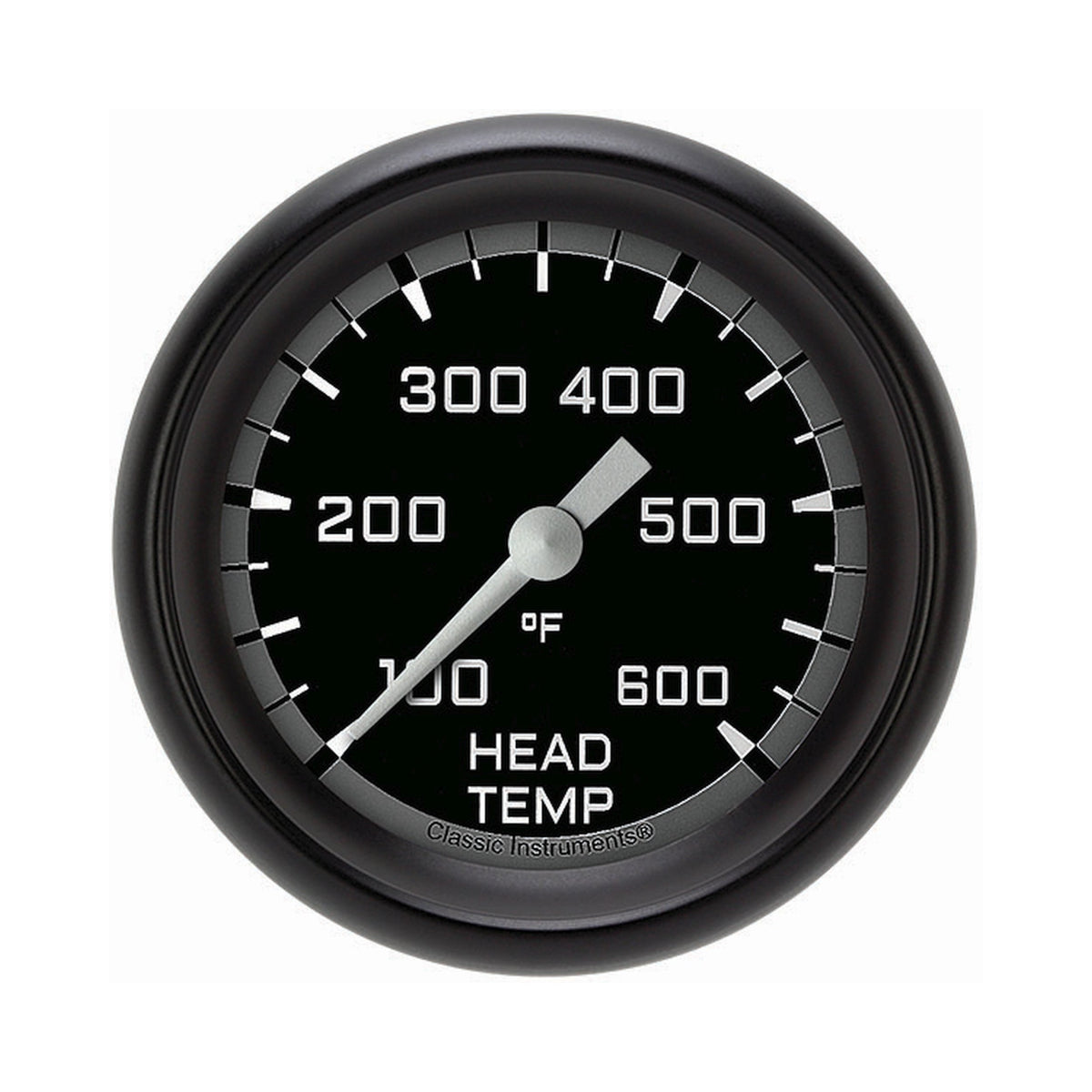 Classic Instruments Autocross Gray 2-5/8" Cylinder Head Tempature Gauge - AX397GBPF