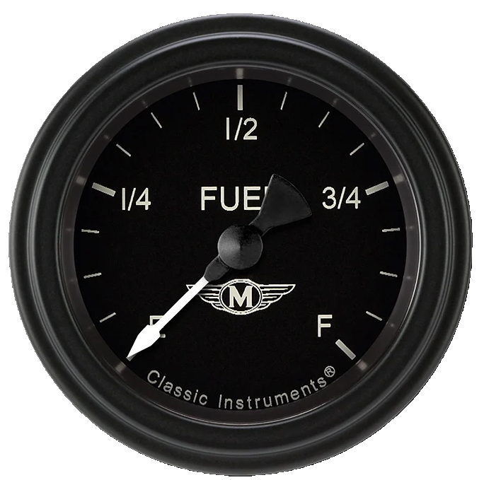 Classic Instruments Moal Bomber 2-1/8" Fuel Level Gauge - MA109BLF