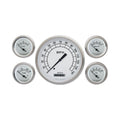 Classic Instruments Classic White 5" Speedometer w/ 2-1/8" Fuel/Oil/Temp/Volt GM - CW54SLC