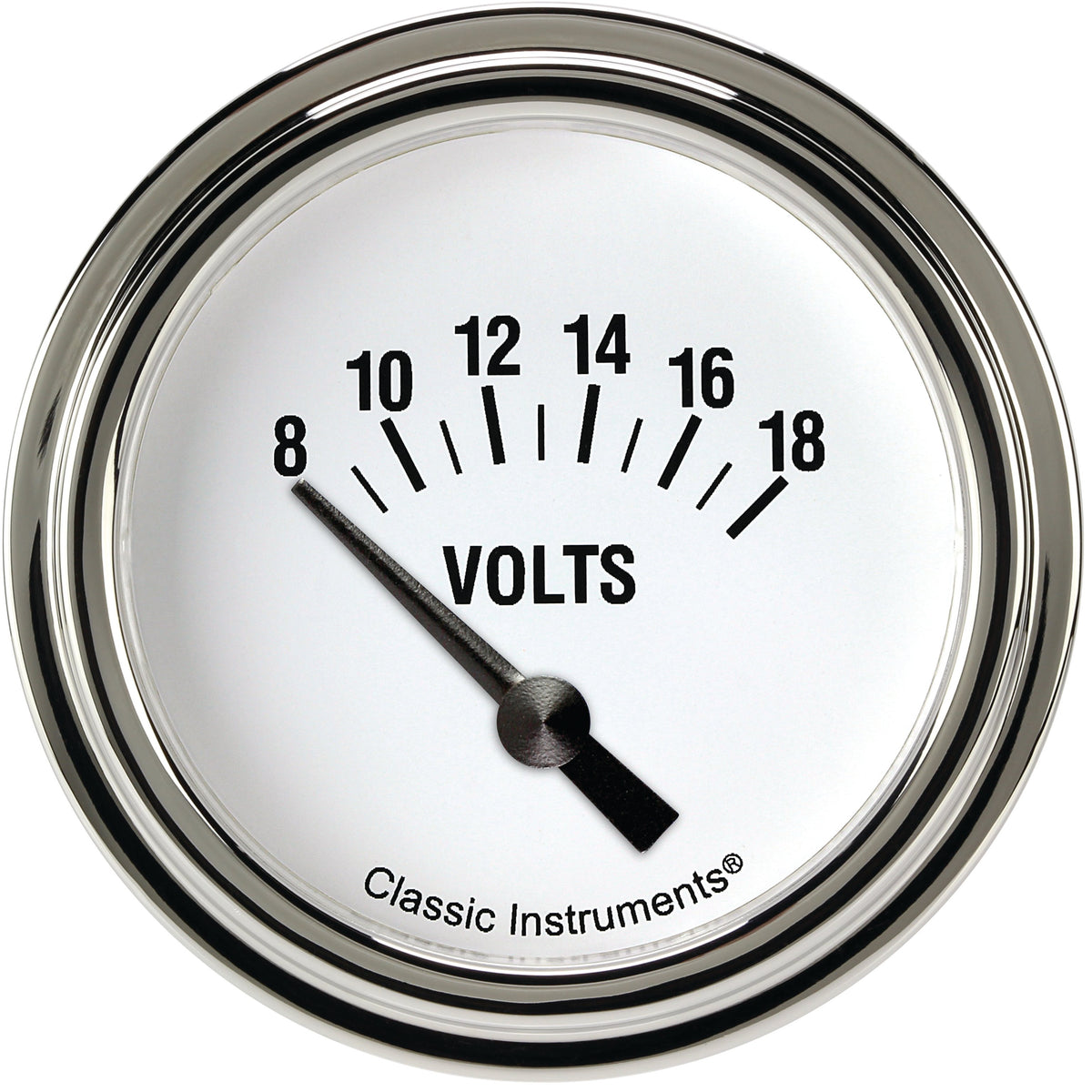 Classic Instruments White Hot 2-5/8" Volt Gauge - WH230SLF