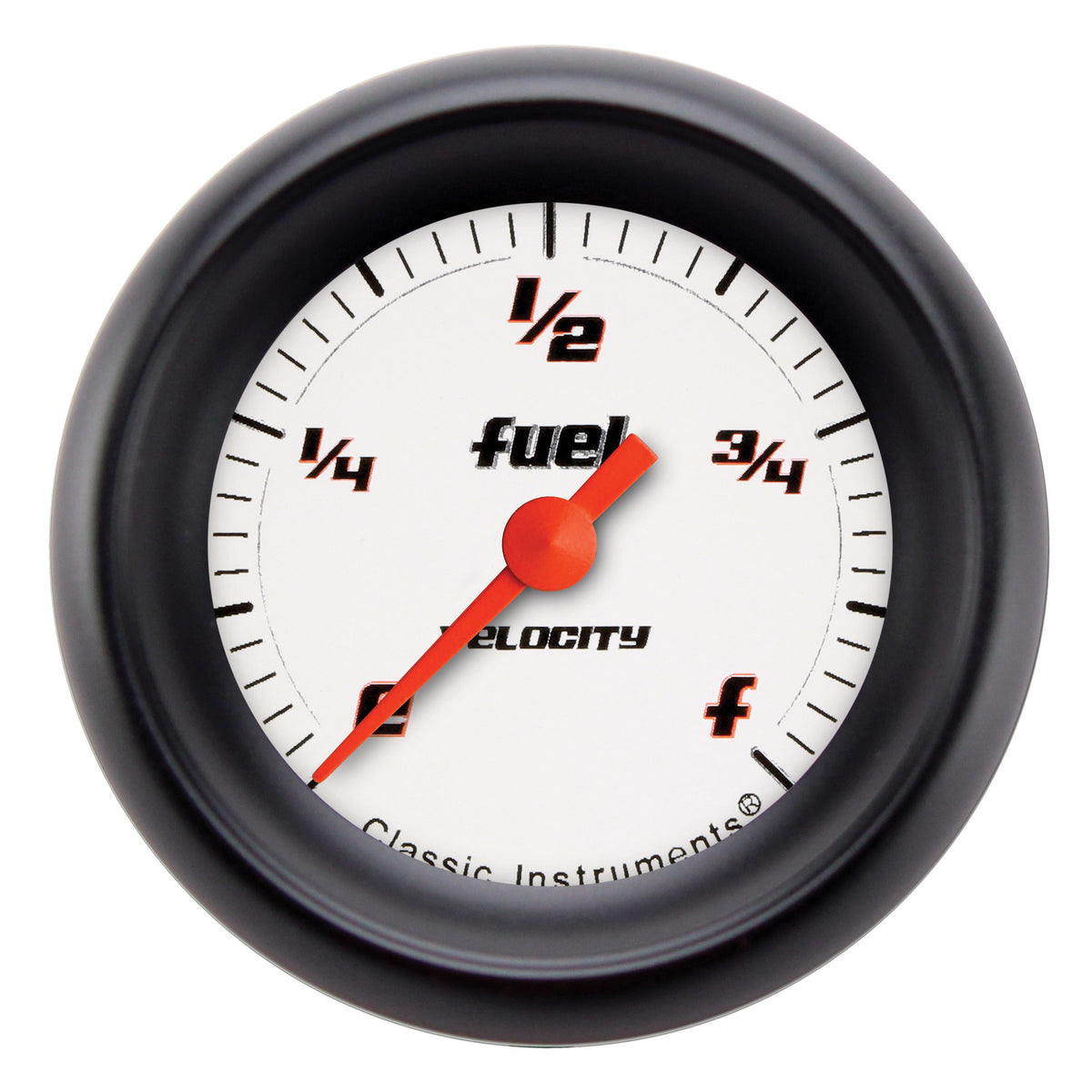 Classic Instruments Velocity White 2-1/8" Programmable Fuel Level Gauge - VS109WBPF