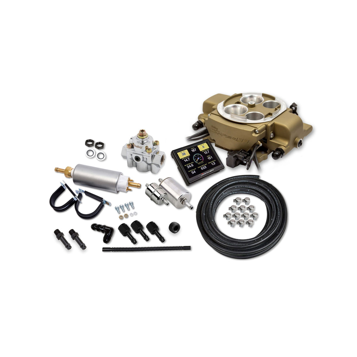 Holley Sniper EFI Quadrajet™ Master Kit - Classic Gold - 550-869K