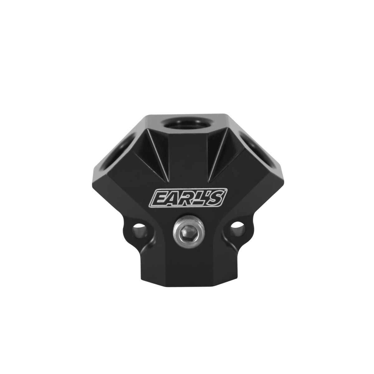 Earl’s Distribution Block 8 AN O-Ring Inlet x (3) 6 AN O-Ring Outlets - 100168ERL