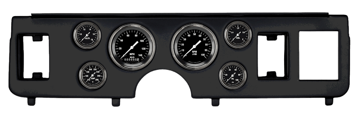Classic Instruments Hot Rod Series Full Sweep Gauge Set - CDMU79HR101BL