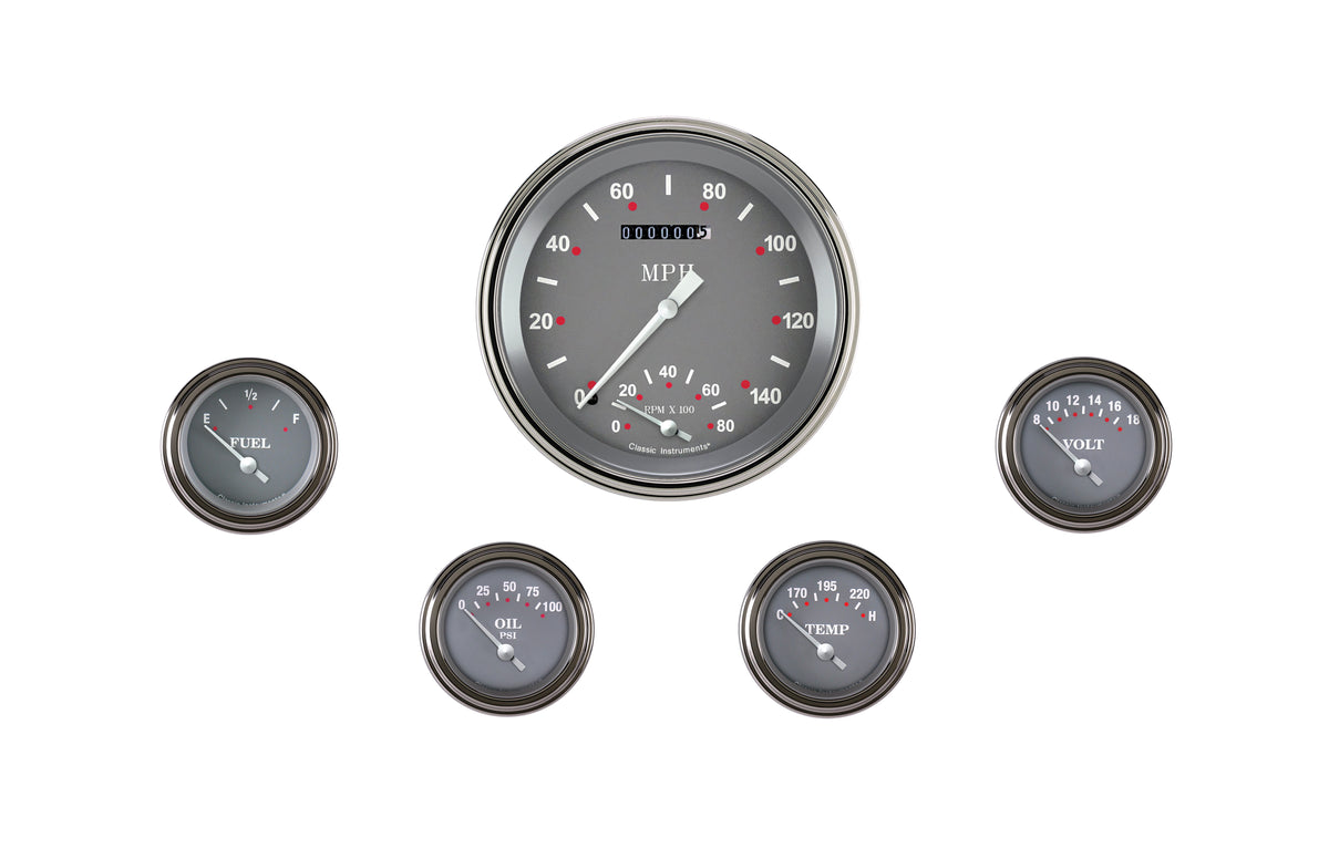 Classic Instruments SG 5" Speedo/Tach With 2-1/8" Fuel/Oil/Temp/Volt GM - SG65SLC