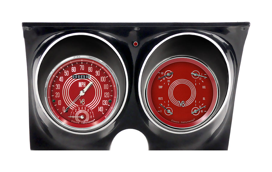 Classic Instruments V8 Red Steelie Camero 67-LS - CAM67V8RS-LS