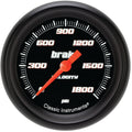 Classic Instruments Velocity Black 2-5/8" Brake Pressure Gauge - VS367BBPF