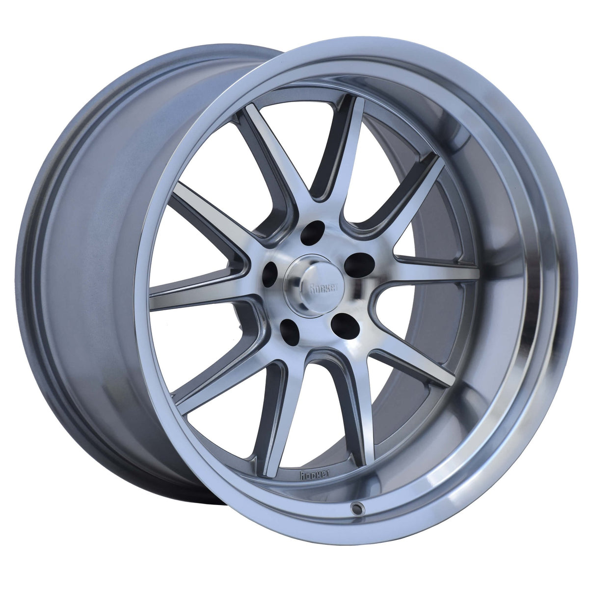 Rocket Racing Wheels TTR19 Attack - Titanium/Machined - TTR19-217355