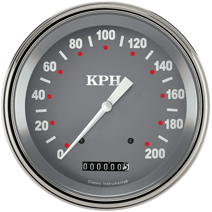 Classic Instruments SG Series 5" Speedometer Gauge (200 KPH) - SG58SLC
