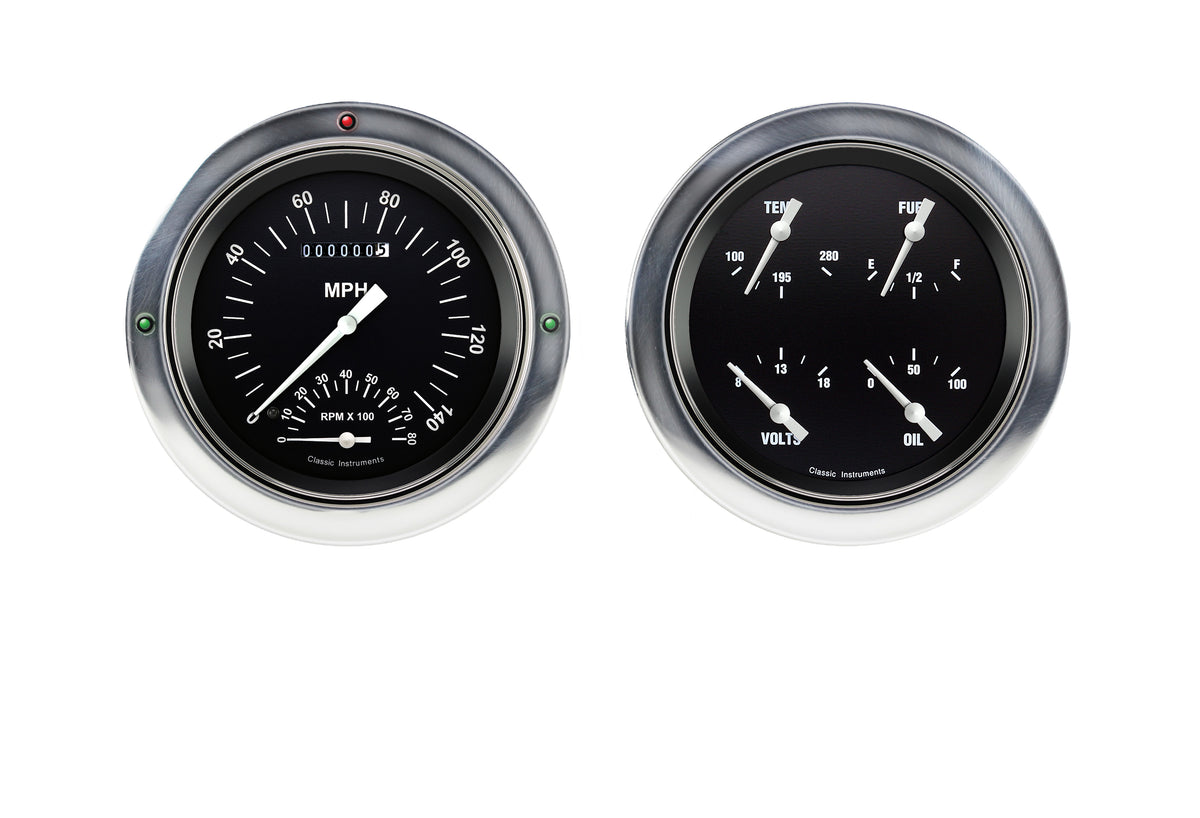 Classic Instruments 1954-55 Hot Rod Chevy Truck 5" Speedtach/Quad-LS Gauge - CT54HR62-LS