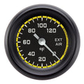 Classic Instruments Autocross Yellow 2-1/8" Outside Air Temperature Gauge - AX199YBPF