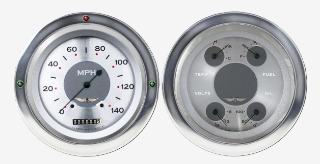 Classic Instruments 1954-55 All American Chevy Truck 5" Speed/Quad-LS - CT54AW52-LS