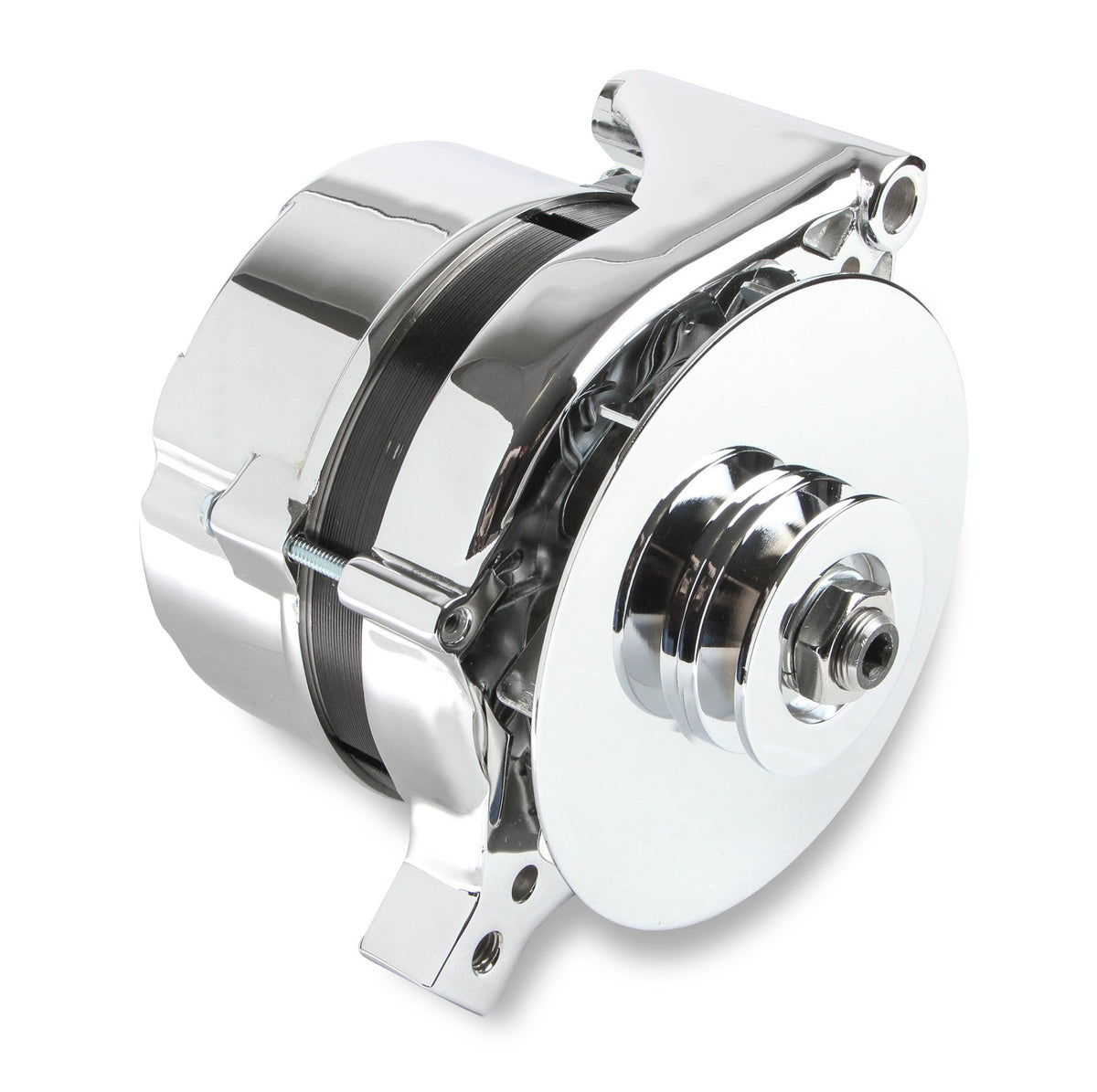 Mr. Gasket Chrome Alternator-Ford 80 Amp - 5124
