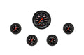 Classic Instruments Velocity Black Five Gauge Set - VS135BBLF