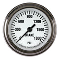 Classic Instruments White Hot 2-1/8" Brake Pressure Gauge - WH167SLF
