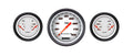 Classic Instruments Velocity White 5" Speedometer W/ 2 Dual Gauges GM - VS64WBPF
