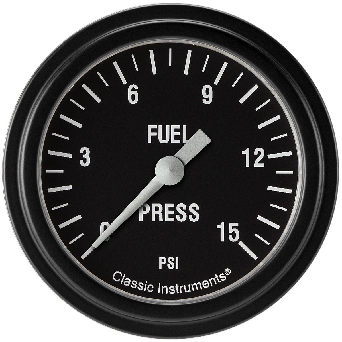 Classic Instruments Hot Rod 2-5/8" Fuel Pressure Electric Gauge (15 PSI) - HR345BLF