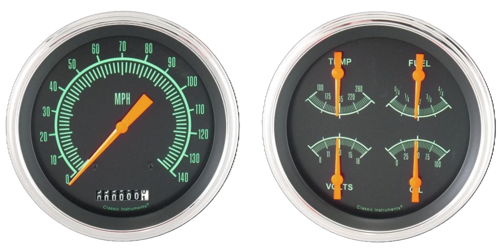 Classic Instruments G/Stock 5" Speed, Quad and Tach Gauge GM - GS53SLC