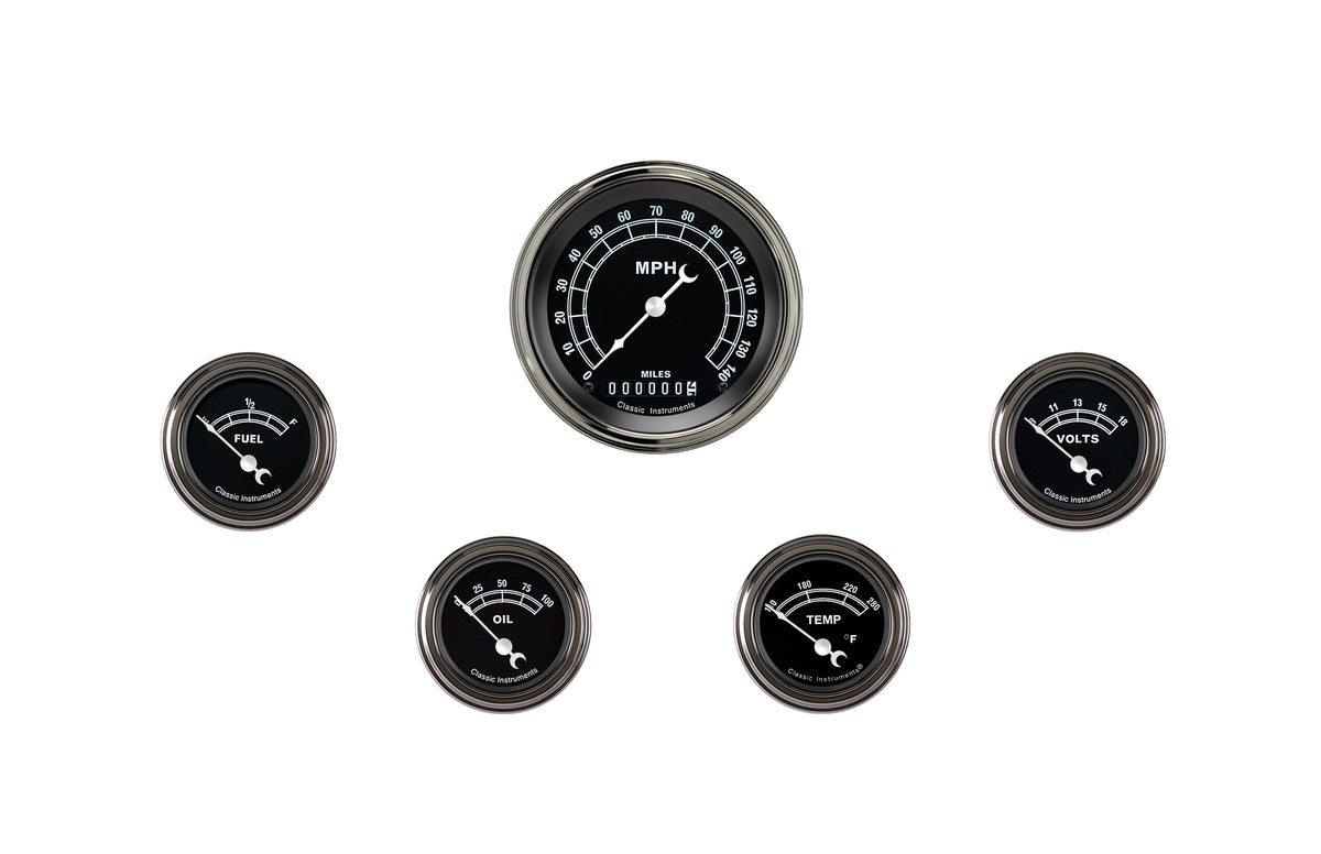 Classic Instruments Traditional Series Five Gauge Set - TR00SLF