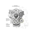 Holley Low-Mount LS Drive System (Alt, P/S w/o A/C) Driver's Side - 20-156