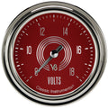 Classic Instruments V8 Red Steelie 2-5/8" Volt Gauge - V8RS330SLC