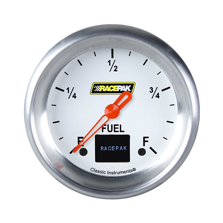 Classic Instruments Racepak 2-5/8" Fuel Level White - 250-CI-309WA