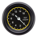 Classic Instruments Autocross Yellow 2-1/8" Pyrometer Full Sweep Gauge - AX198YBPF