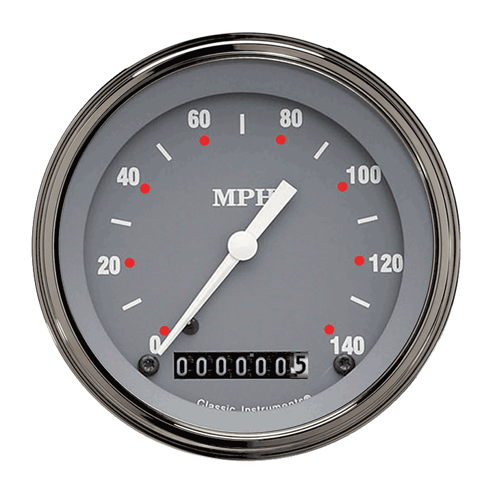 Classic Instruments SG Series 3" Speedometer Gauge (140 MPH) - SG55SLC