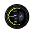 Classic Instruments AutoCross Yellow 2-1/8" Oil Temperature Gauge - AX28YBLF