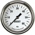 Classic Instruments White Hot 2-5/8" Boost Gauge (60 PSI) - WH343SLF