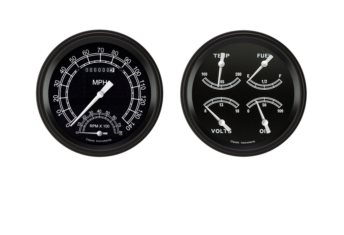 Classic Instruments Traditional 5" Speedtach & Quad-GM - TR62BLF