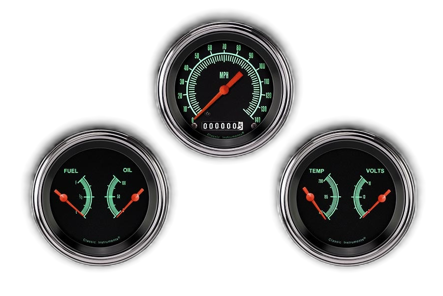 Classic Instruments G/Stock 3" Speedo/2 Duals-GM - GS04SLC