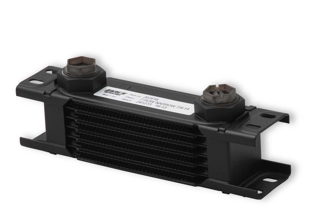Earl’s UltraPro Oil Cooler - Black - 7 Rows - Narrow Cooler - 207ERL