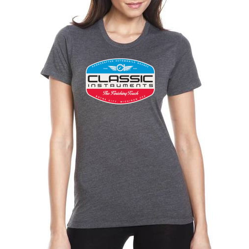 Classic Instruments RED/White/Blue Front Logo Women's Shirt - CIAP-TSRWBW2XL