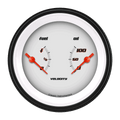 Classic Instruments Velocity White 3-3/8" Dual - VS72WBLF