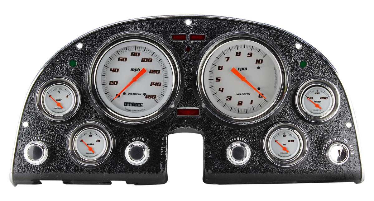Classic Instruments 1963-67 Corvette Velocity White, Oled-LS - CO63DVSW-LS