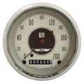 Classic Instruments All American Nickel 3-3/8" Speedometer Gauge - AN59SHC