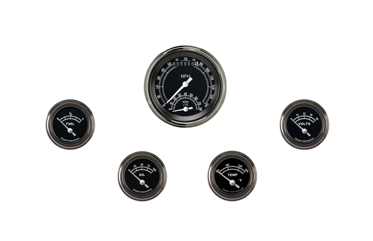 Classic Instruments Traditional Series Five Gauge Set - TR35SLF