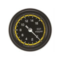 Classic Instruments Autocross Yellow 2-1/8" Exhaust Gas Tempature Gauge - AX198YBLF