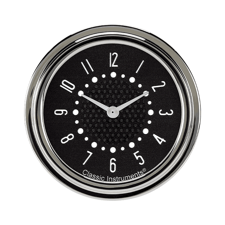 Classic Instruments Bel Era III Matching Black 2-5/8" Clock - BET92B