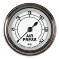 Classic Instruments Classic White 2-1/8" Air Pressure Gauge - CW118SLF
