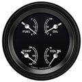 Classic Instruments Traditional 3" Quad Gauge (240-33 Ohm) - TR76BLF
