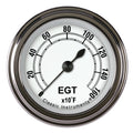 Classic Instruments Classic White 2-1/8" Exhaust Gas Tempature Gauge - CW198SLF