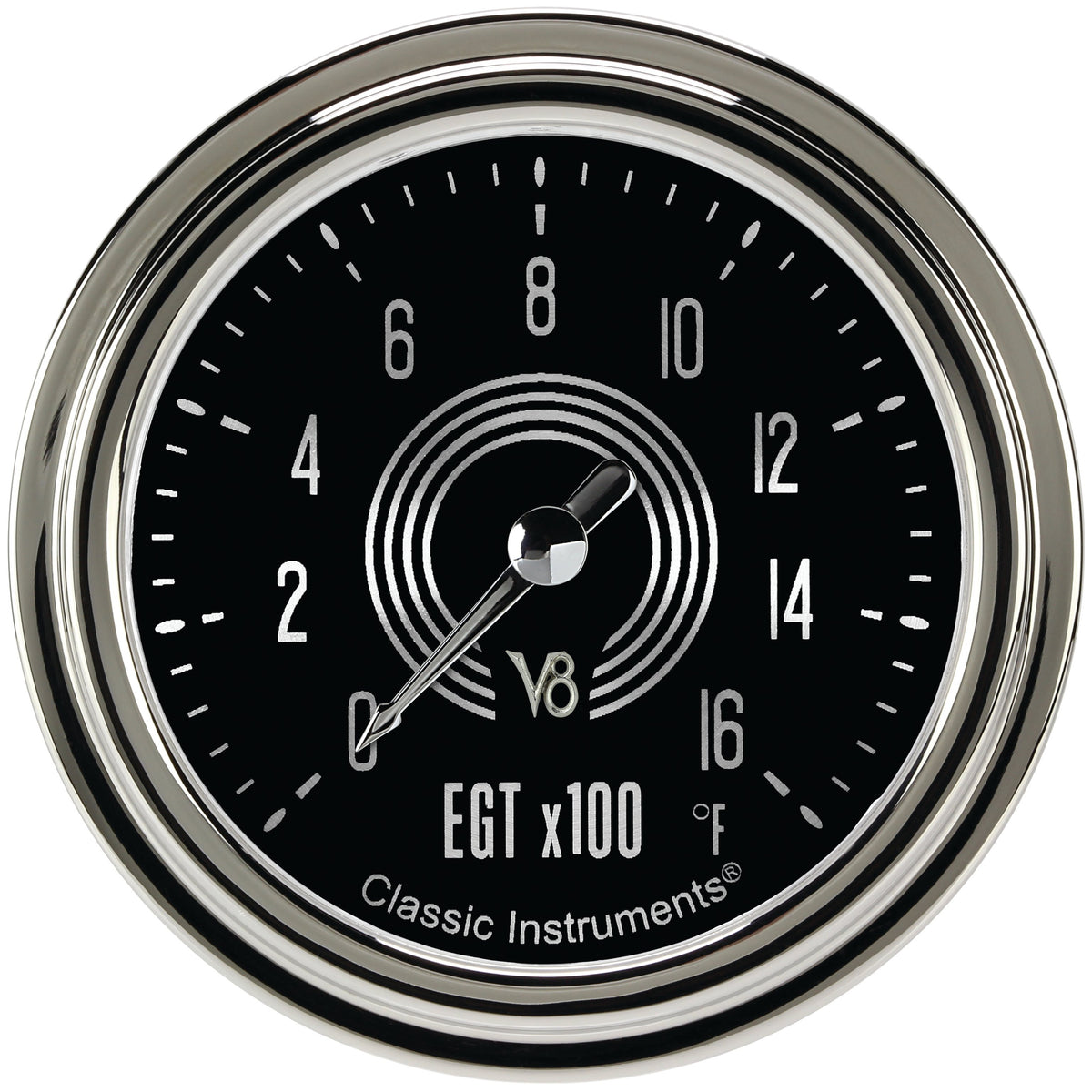 Classic Instruments V8 Speedster 2-5/8" Exhaust Gas Tempature Gauge - V8SR398SLC
