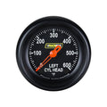 Classic Instruments Racepak 2-1/8"CHT Left Black - 250-CI-197LBB