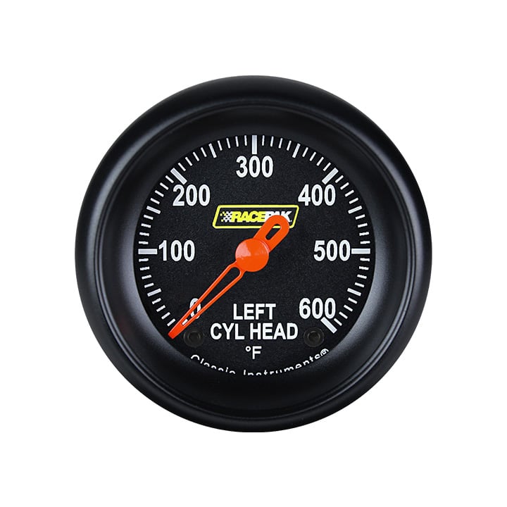 Classic Instruments Racepak 2-1/8"CHT Left Black - 250-CI-197LBB